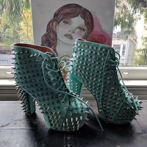 Jeffrey Campbell Turquoise Lita Spike size 7